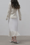SWAYING/KNIT Cloud Skirt SW212XZ08 White PS33